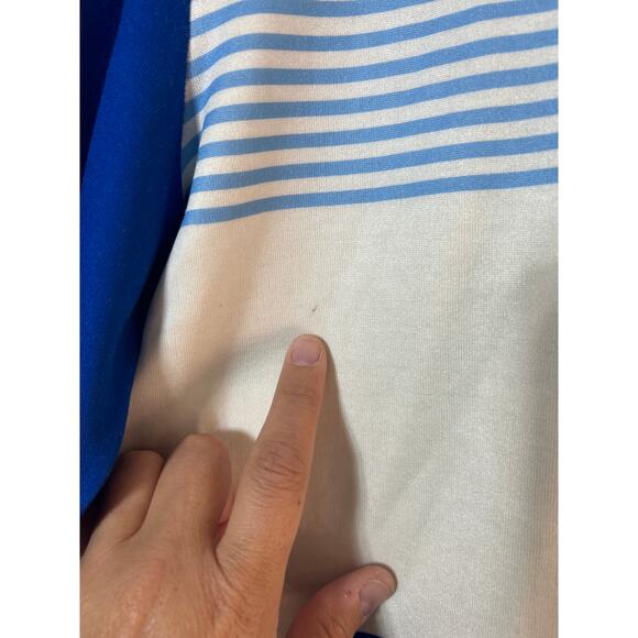 Giordana Cycling Jacket Jersey 9 Made in Italy Blue White Stripes - Picture 4 of 12